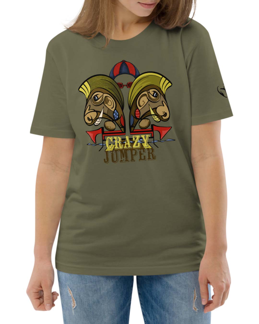 T-shirt cartoon Abstraction - Crazy Jumper"