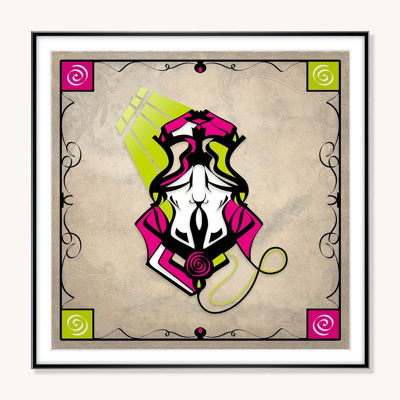 Framed Poster - Abstraction 2 - Magenta