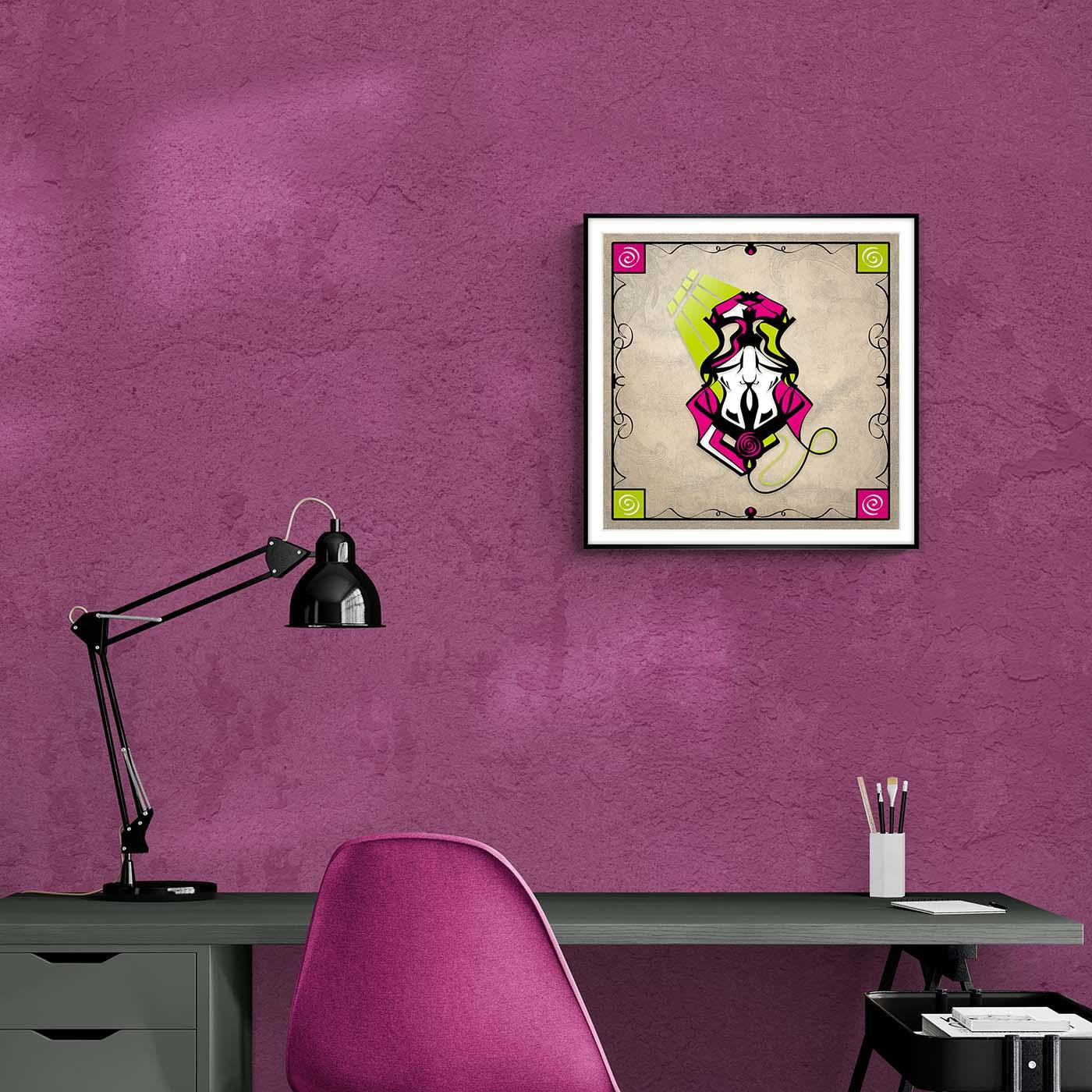 Framed Poster - Abstraction 2 - Magenta