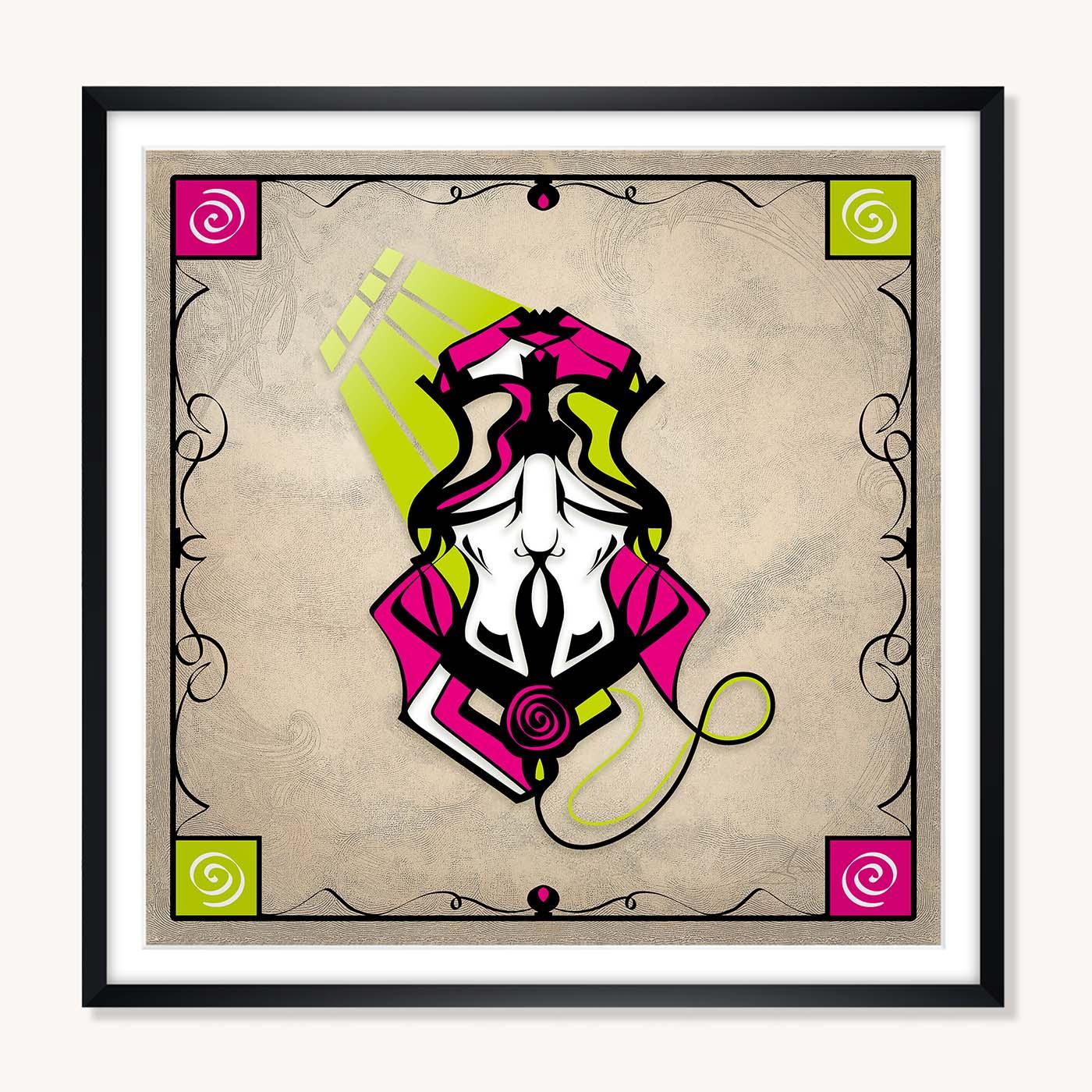 Framed Poster - Abstraction 2 - Magenta