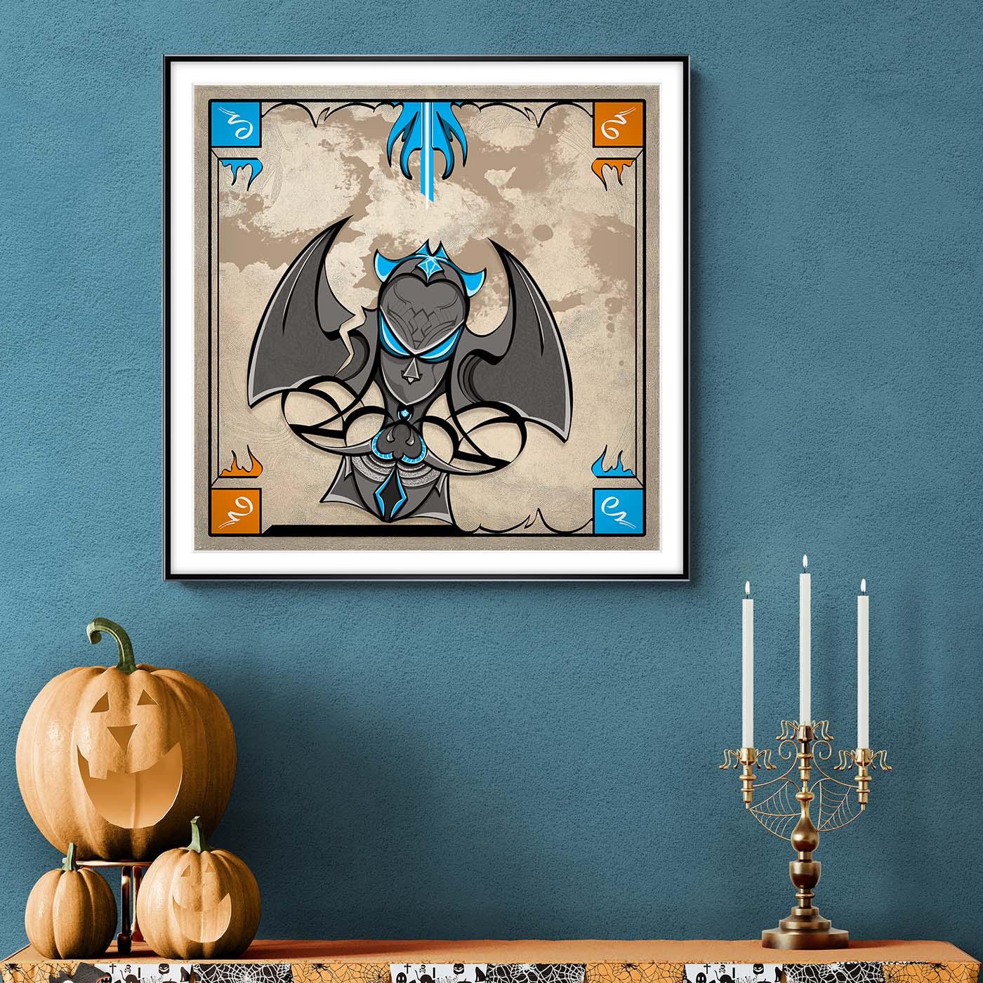 Framed Poster - Abstraction 5 - Cyan