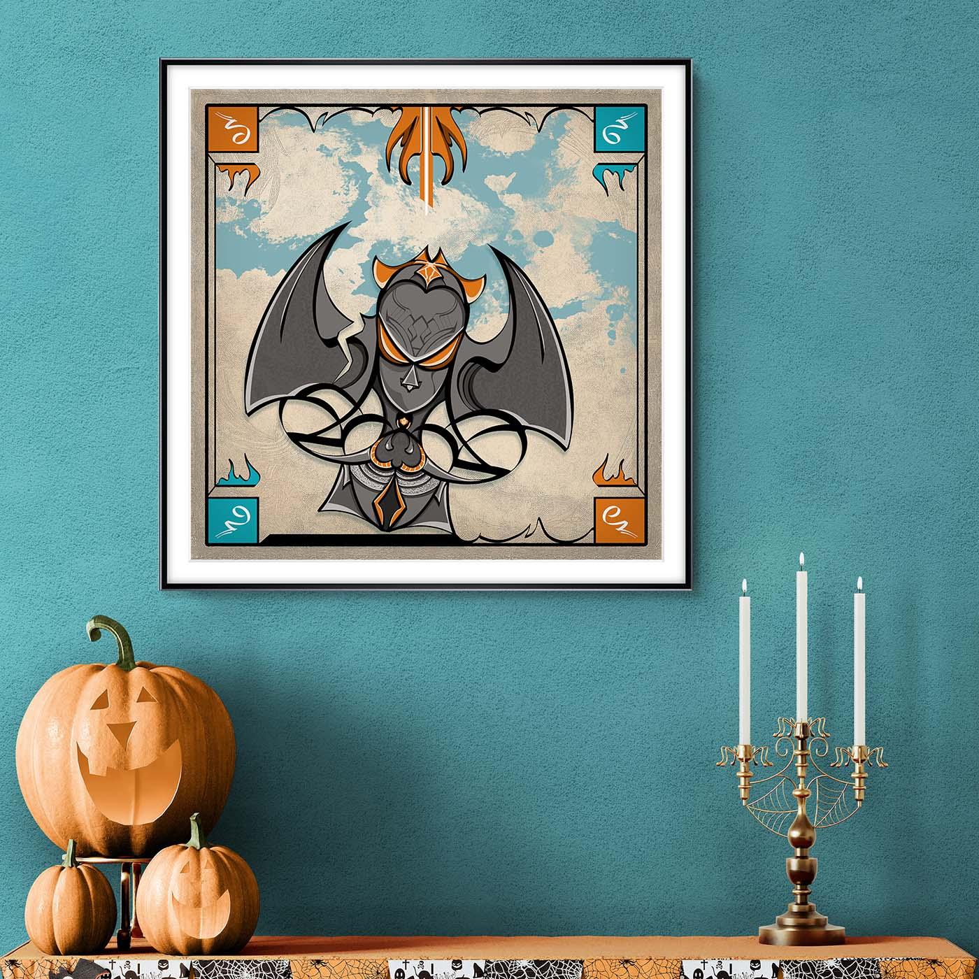 Framed Poster - Abstraction 5 - Mandarin