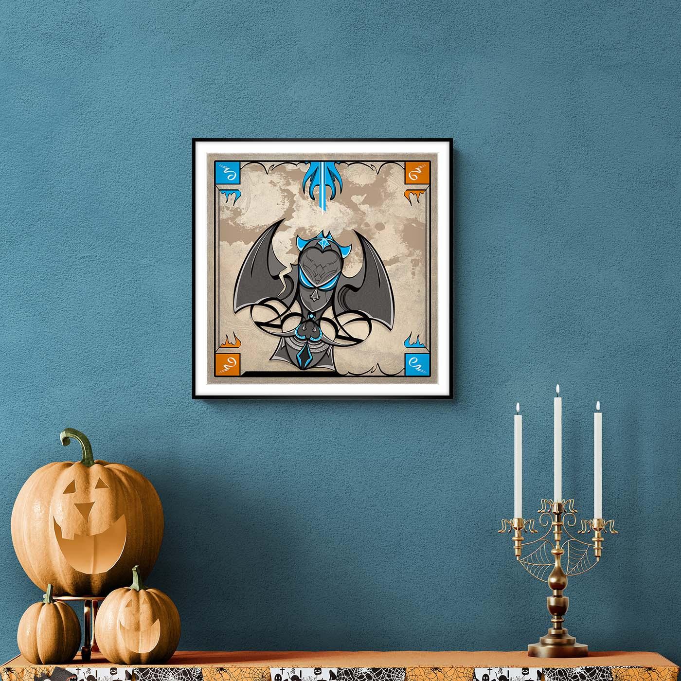 Framed Poster - Abstraction 5 - Cyan