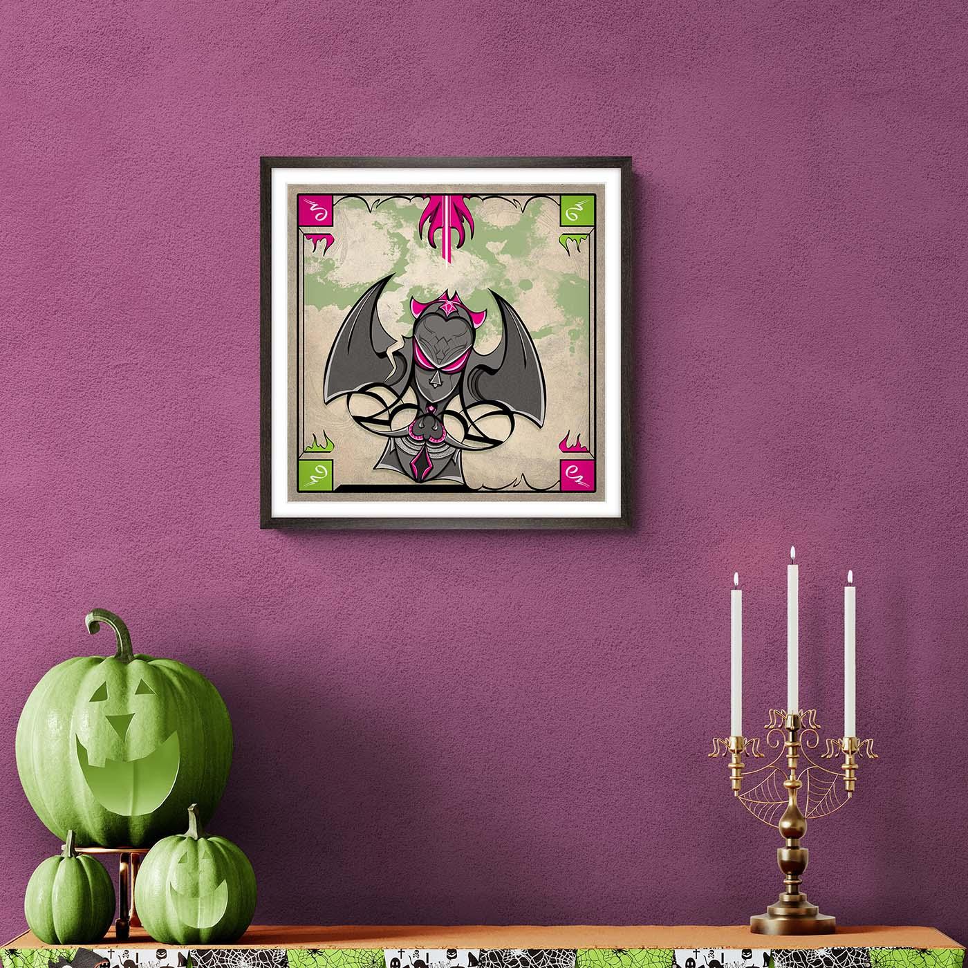 Gerahmtes Poster – Abstraktion 5 – Magenta