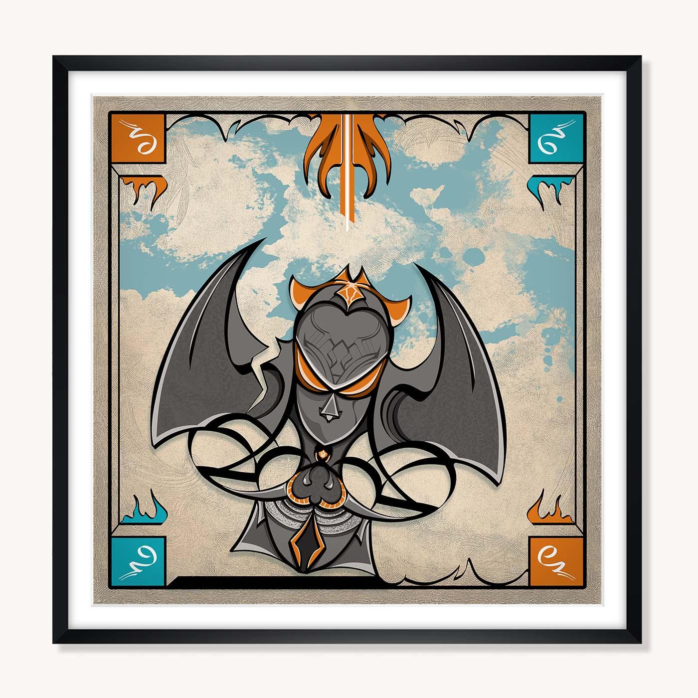 Framed Poster - Abstraction 5 - Mandarin