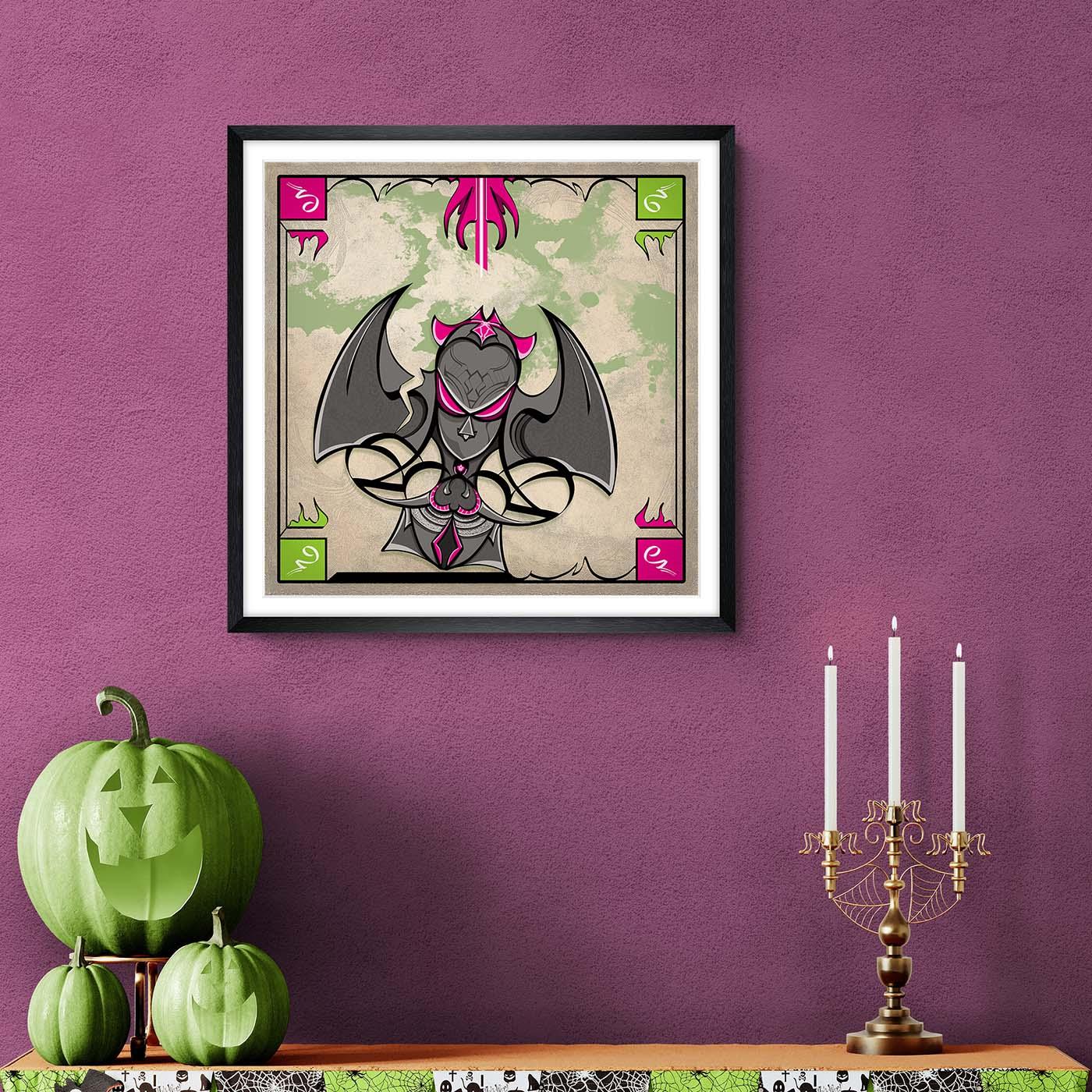 Gerahmtes Poster – Abstraktion 5 – Magenta