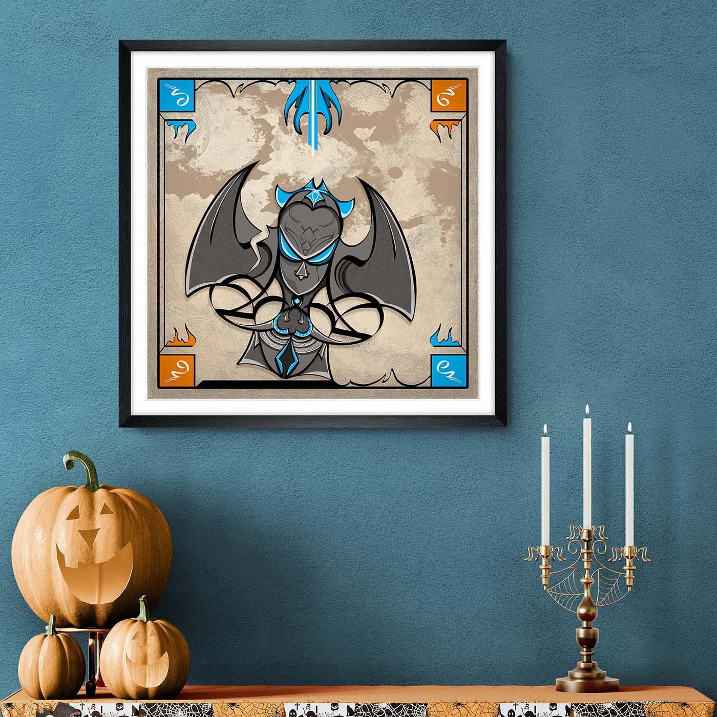 Framed Poster - Abstraction 5 - Cyan