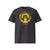 T-shirt unisexe anthracite, vu de face et portant le design "Ignorance" coloré en jaune soleil