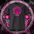 T-shirt unisexe anthracite, vu de face et portant le design "Ignorance" coloré en magenta