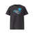 T-shirt unisexe anthracite, vu de face et portant le design "Mytho Culinaire" coloré en cyan