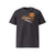 T-shirt unisexe anthracite, vu de face et portant le design "Mytho Culinaire" coloré en mandarine