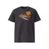 T-shirt unisexe anthracite, vu de face et portant le design "Mytho Culinaire" coloré en mandarine