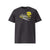 T-shirt unisexe anthracite, vu de face et portant le design "Mytho Culinaire" coloré en jaune soleil