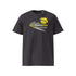 T-shirt unisexe anthracite, vu de face et portant le design "Mytho Culinaire" coloré en jaune soleil