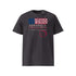 T-shirt unisexe anthracite, vu de face et portant le design "Mytho Original" aux couleurs des USA