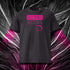 T-shirt unisexe anthracite, vu de face et portant le design "Mytho Original" coloré en magenta