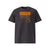 T-shirt unisexe anthracite, vu de face et portant le design "Mytho Original" coloré en mandarine