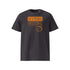 T-shirt unisexe anthracite, vu de face et portant le design "Mytho Original" coloré en mandarine