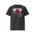 T-shirt unisexe anthracite, vu de face et portant le design "Mytho Original" en version anglaise et aux couleurs du Japon