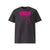 T-shirt unisexe anthracite, vu de face et portant le design "Mytho Original" en version anglaise et coloré en magenta