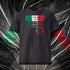 T-shirt unisexe anthracite, vu de face et portant le design "Mytho Original" en version anglaise et aux couleurs de l'Italie