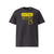 T-shirt unisexe anthracite, vu de face et portant le design "Mytho Original" coloré en jaune soleil