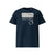 T-shirt unisexe french navy, vu de face et portant le design "Mytho Original" coloré en blanc craie