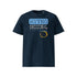 T-shirt unisexe french navy, vu de face et portant le design "Mytho Original" aux couleurs de l'Argentine