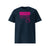 T-shirt unisexe french navy, vu de face et portant le design "Mytho Original" coloré en magenta