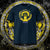 T-shirt unisexe french navy, vu de face et portant le design "Ignorance" coloré en jaune soleil