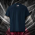 T-shirt unisexe french navy, vu de dos et portant l'étiquette de la collection "Mytho" aux couleurs du Japon