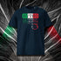 T-shirt unisexe french navy, vu de face et portant le design "Mytho Original" en version anglaise et aux couleurs de l'Italie