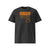 T-shirt unisexe gris foncé, vu de face et portant le design "Mytho Original" coloré en mandarine