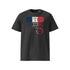 T-shirt unisexe gris foncé, vu de face et portant le design "Mytho Original" aux couleurs de la France