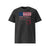 T-shirt unisexe gris foncé, vu de face et portant le design "Mytho Original" en version anglaise et aux couleurs des USA