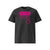 T-shirt unisexe gris foncé, vu de face et portant le design "Mytho Original" en version anglaise et coloré en magenta