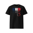 T-shirt unisexe noir, vu de face et portant le design "Mytho Original" aux couleurs de la France