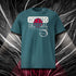 T-shirt unisexe stargazer, vu de face et portant le design "Mytho Original" aux couleurs du Japon