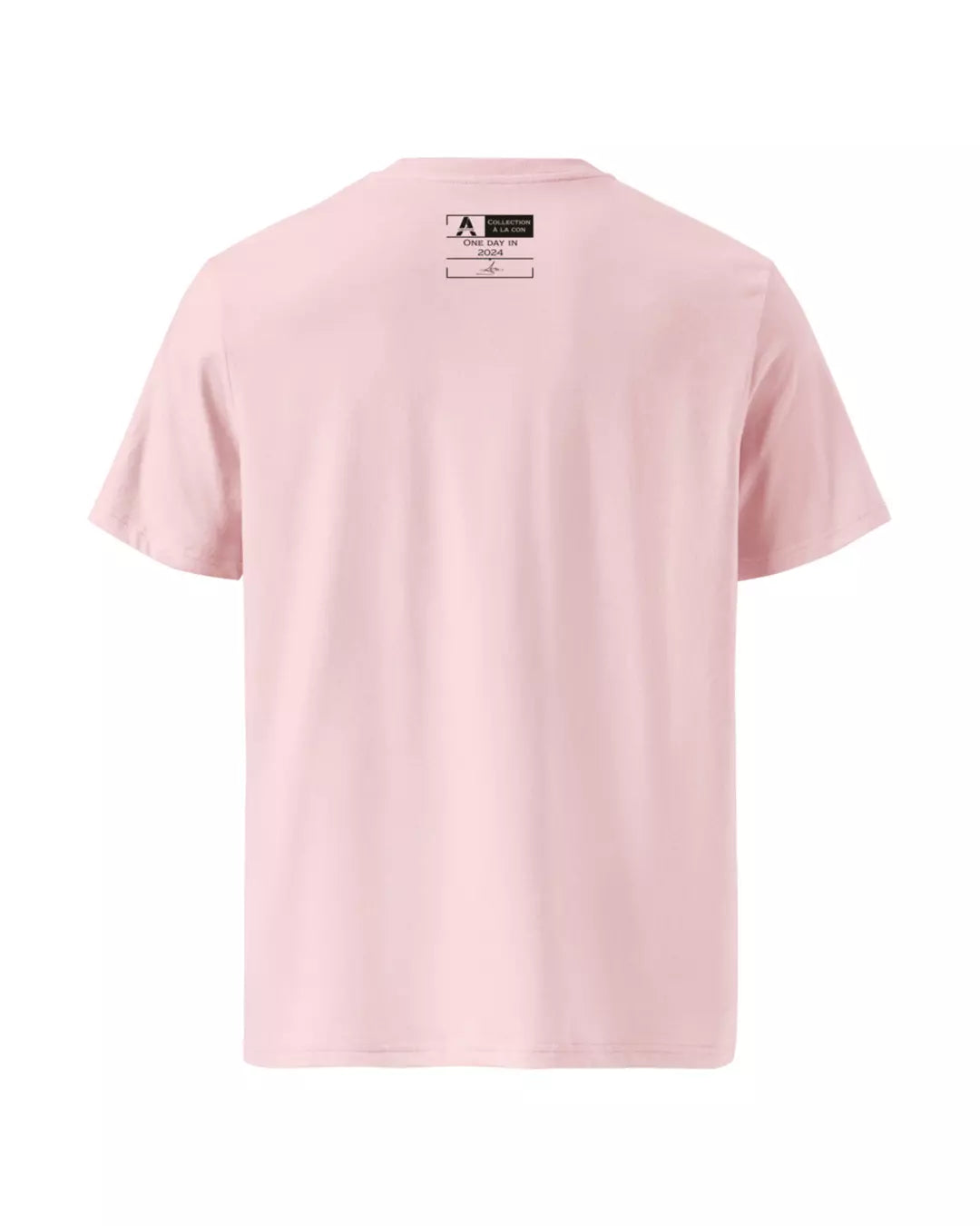 T-shirt rose l'optimiste vu de dos