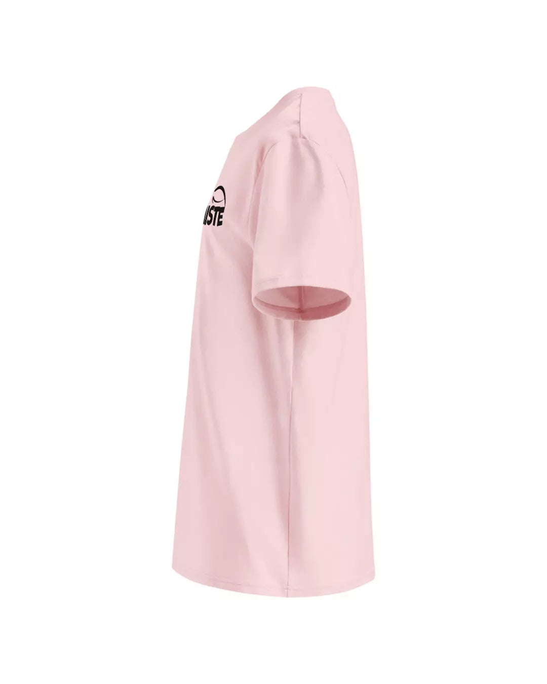 T-shirt rose l'optimiste vu de profil