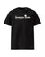 T-shirt wtf noir "Zombie du matin" vu de face