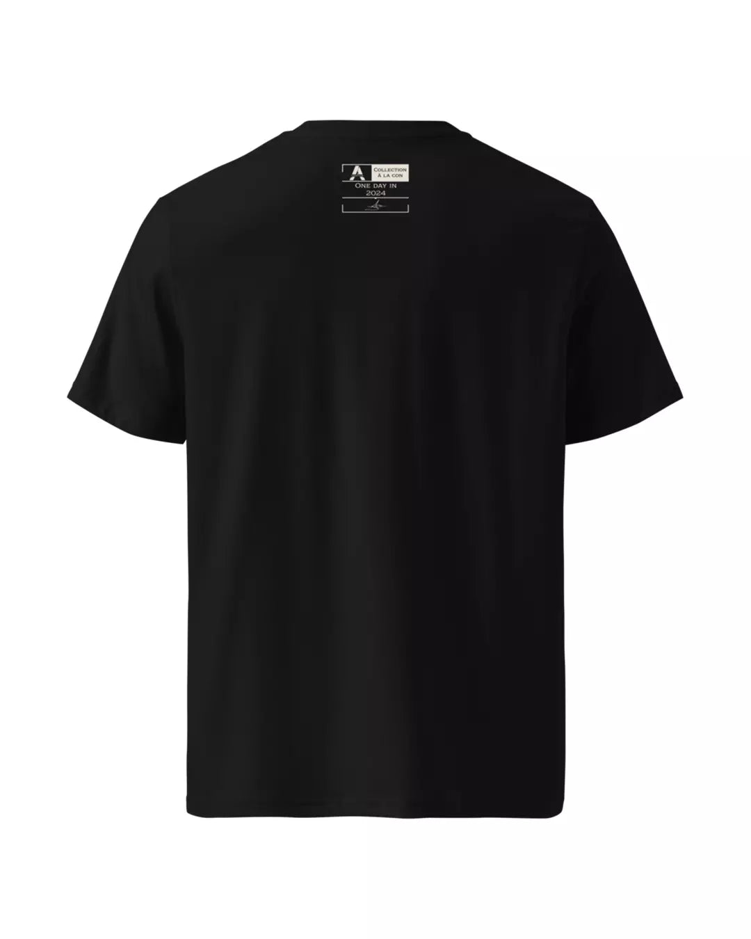 T-shirt wtf noir "Zombie du matin" vu de dos