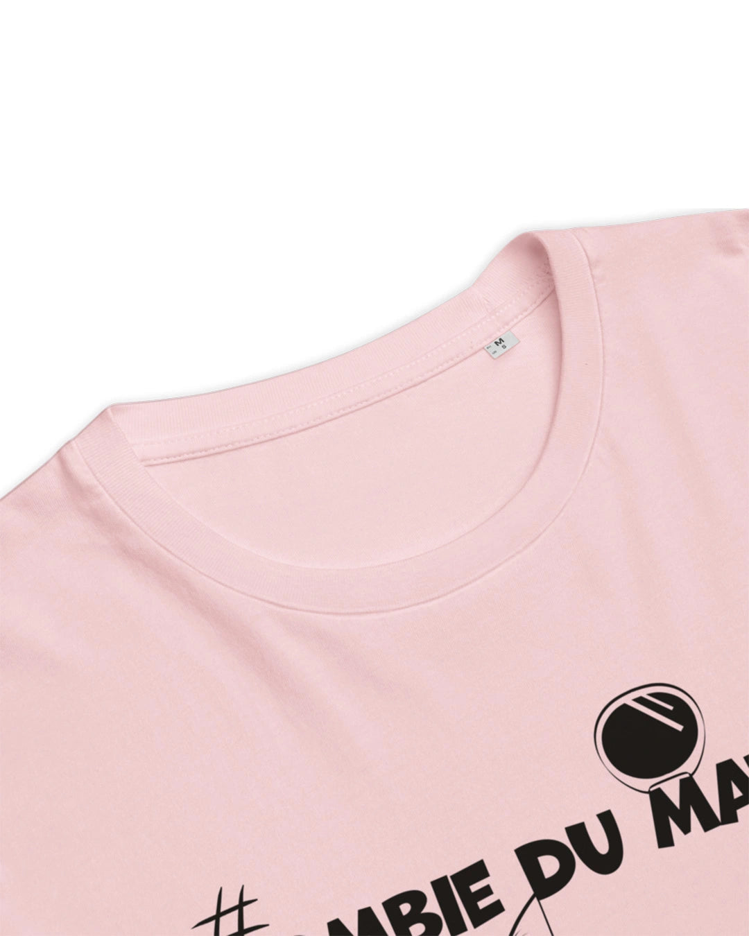 Col du T-shirt humoristique "Zombie du matin" 
