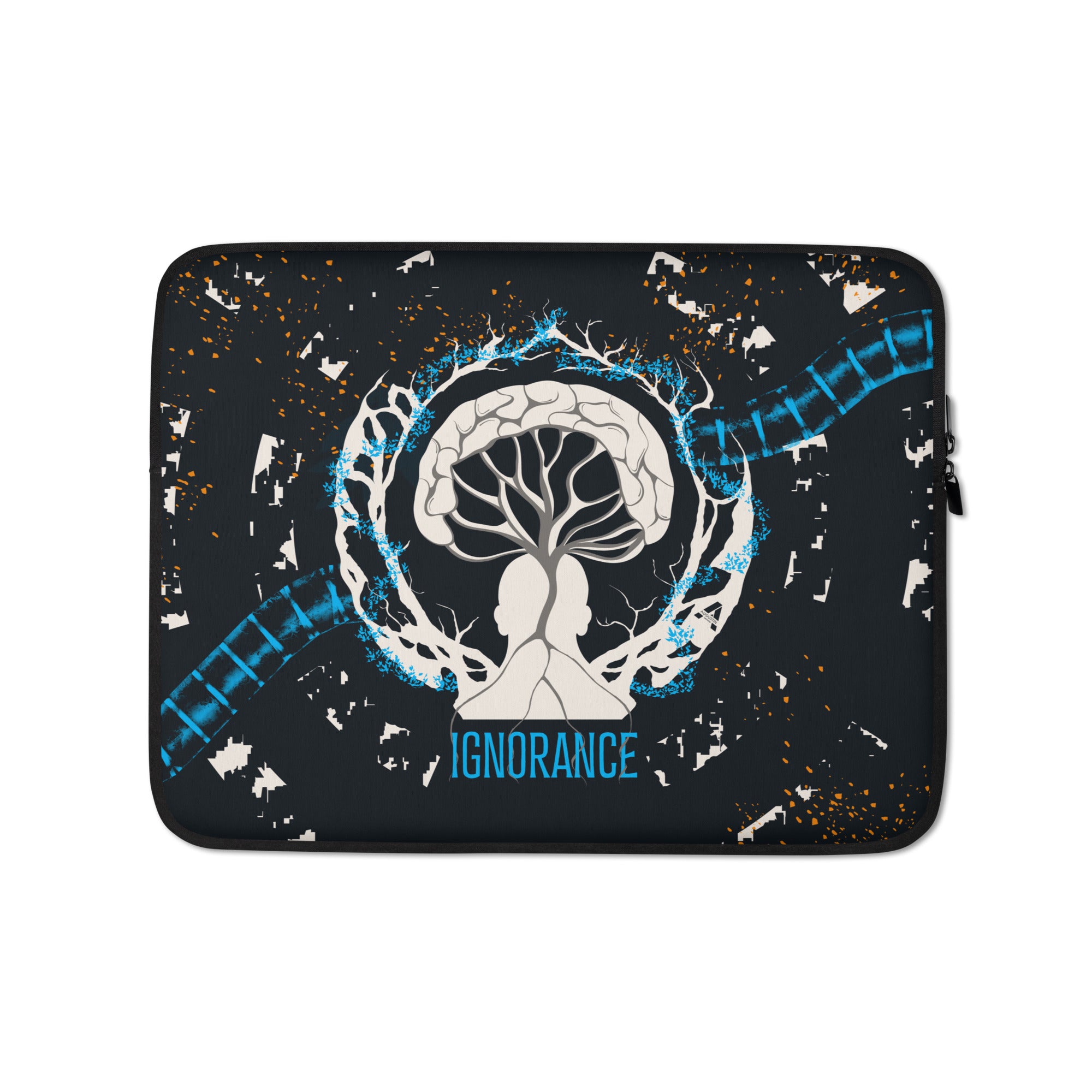 Laptop sleeve - Ignorance - Cyan/Payne Gray