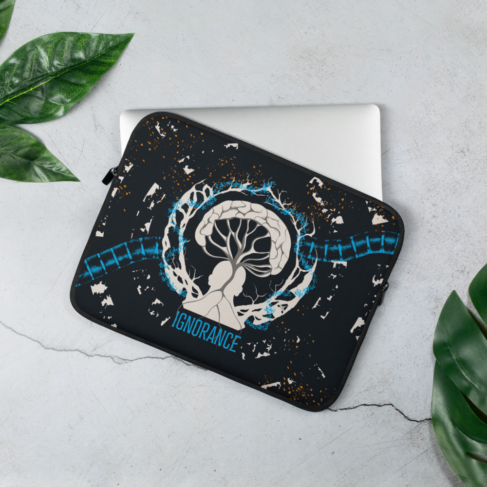 Laptop sleeve - Ignorance - Cyan/Payne Gray