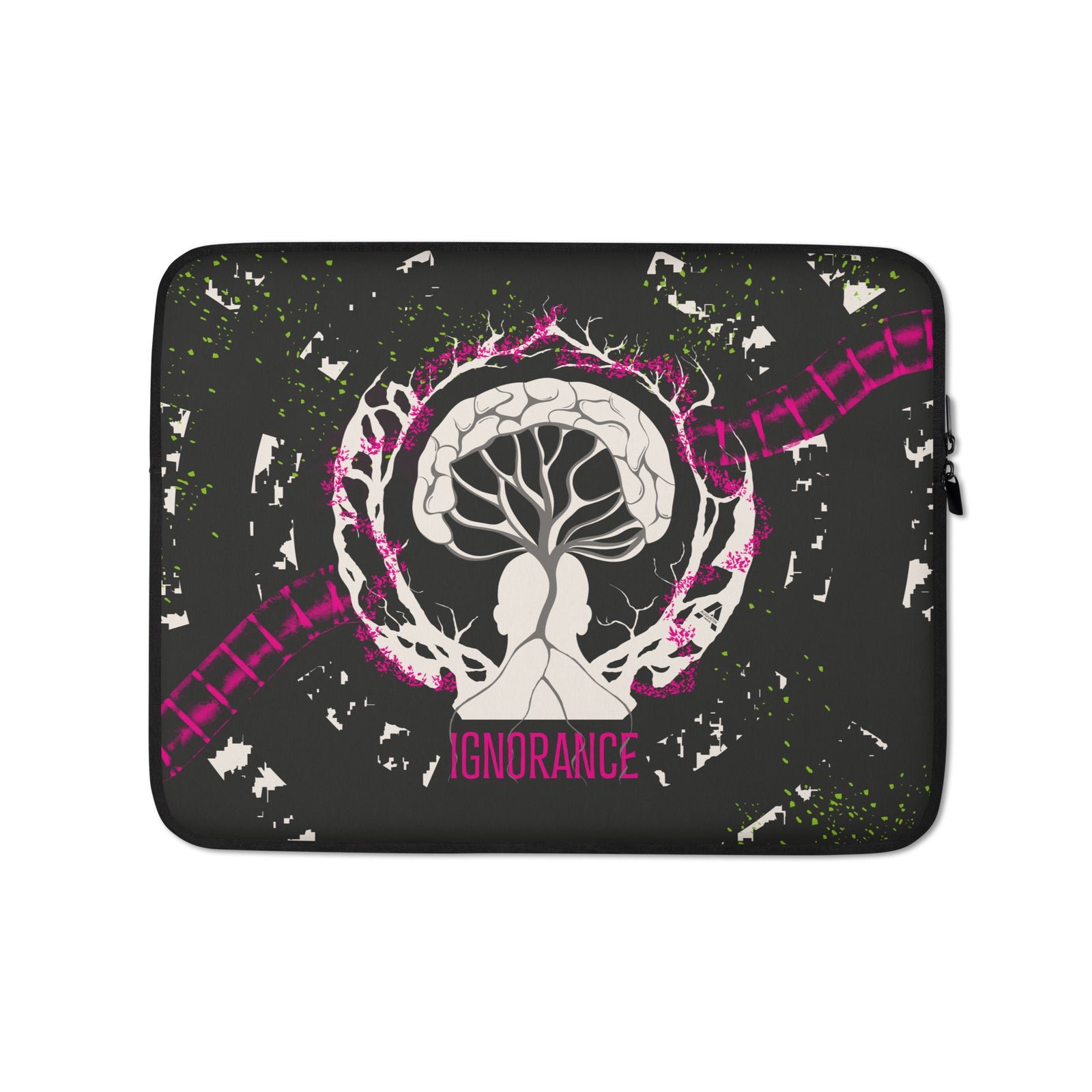 Laptop sleeve - Ignorance - Magenta/Dark Gray