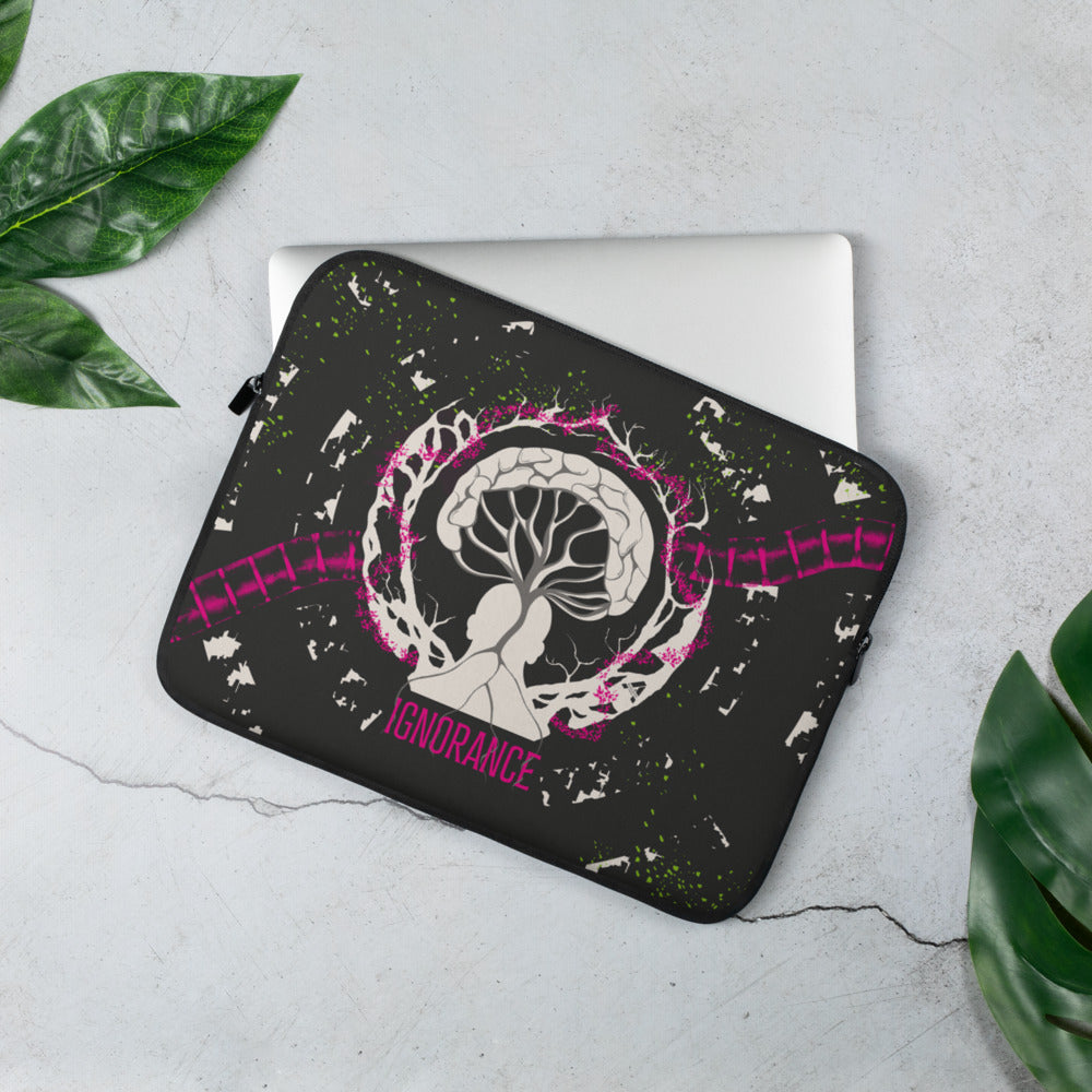 Laptop sleeve - Ignorance - Magenta/Dark Gray