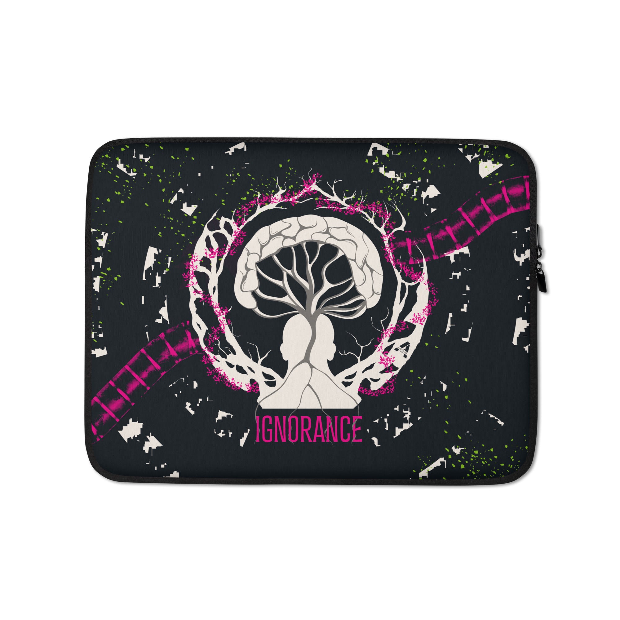 Laptop sleeve - Ignorance - Magenta/Payne Gray