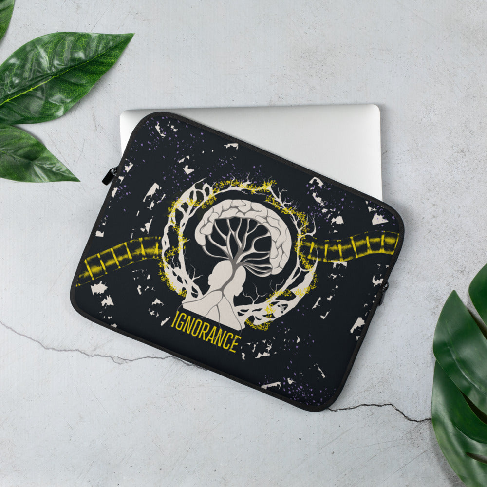 Laptop sleeve - Ignorance - Sun yellow/Payne gray