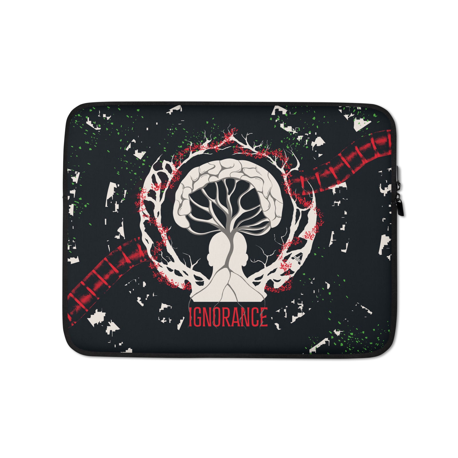 Laptop sleeve - Ignorance - Scarlet/Payne Gray